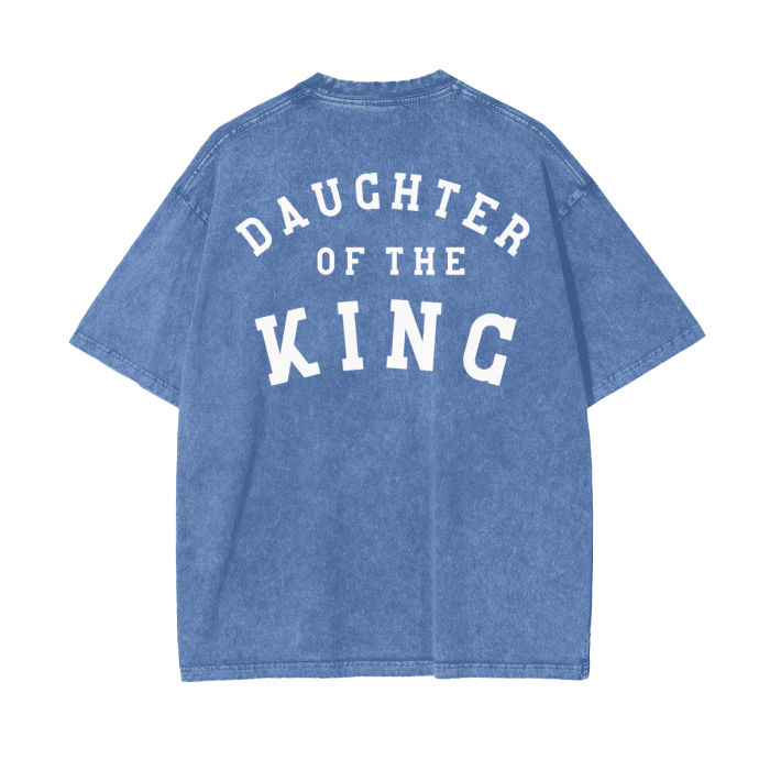 "DAUGHTER OF THE KING" Stone-Washed Tee