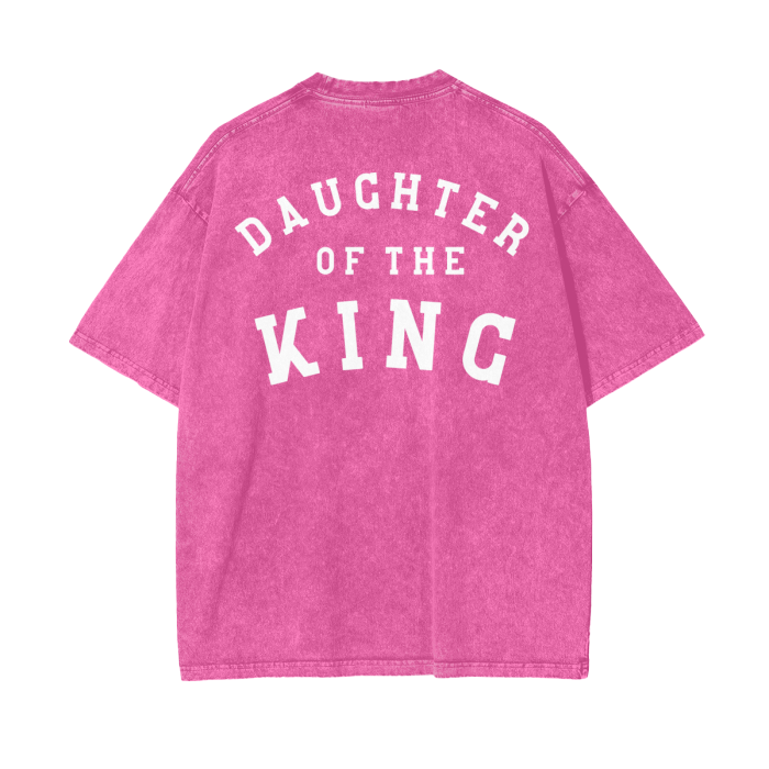 "DAUGHTER OF THE KING" Stone-Washed Tee