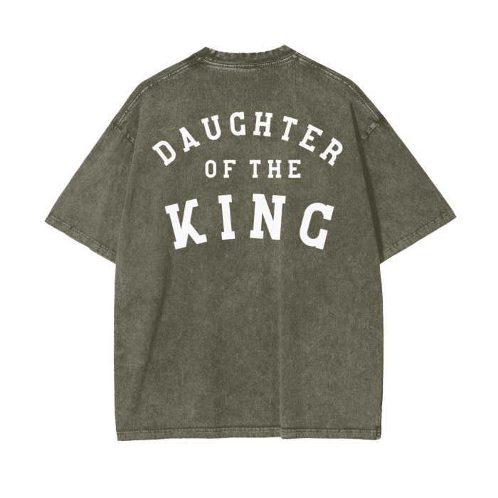 "DAUGHTER OF THE KING" Stone-Washed Tee