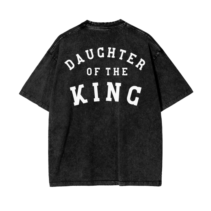 "DAUGHTER OF THE KING" Stone-Washed Tee