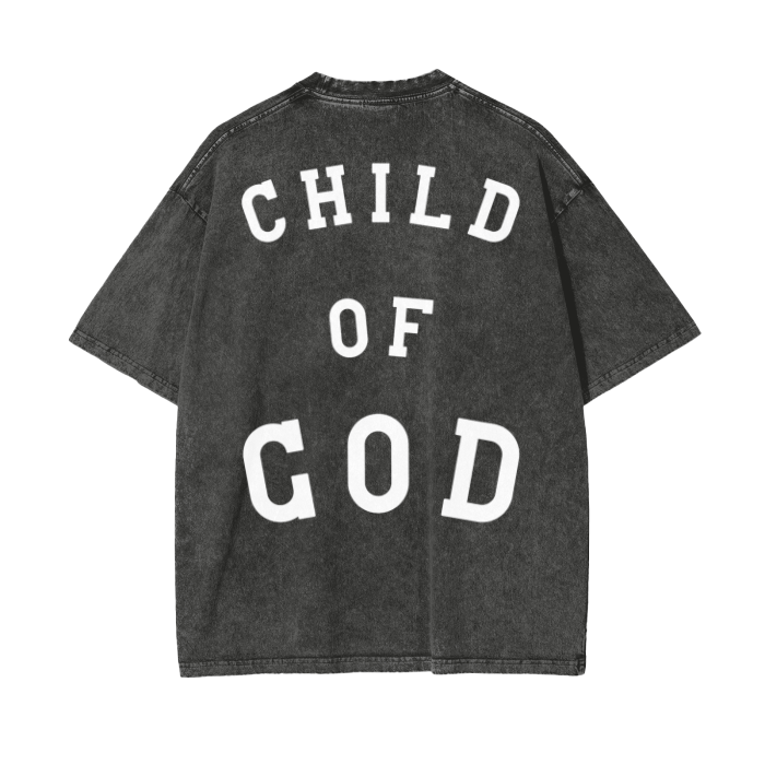 "CHILD OF GOD" Stone-Washed Tee