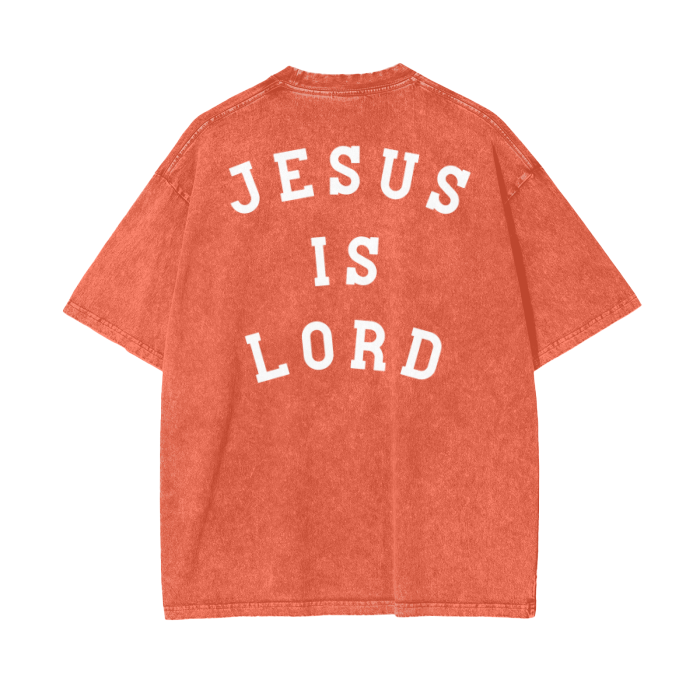 "JESUS IS LORD" Stone-Washed Premium Tee