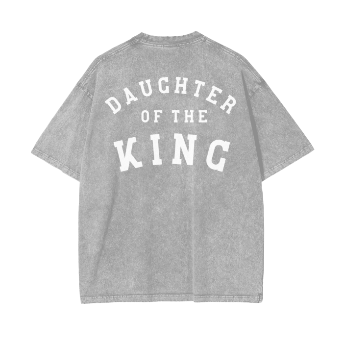 "DAUGHTER OF THE KING" Stone-Washed Tee