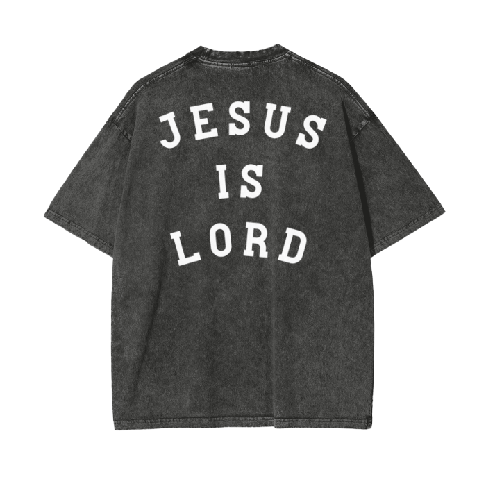 "JESUS IS LORD" Stone-Washed Premium Tee