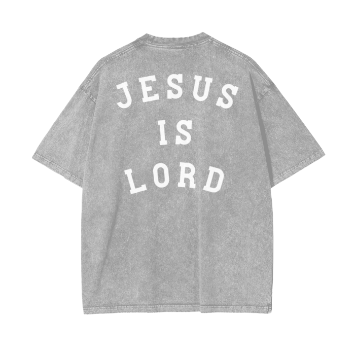 "JESUS IS LORD" Stone-Washed Premium Tee